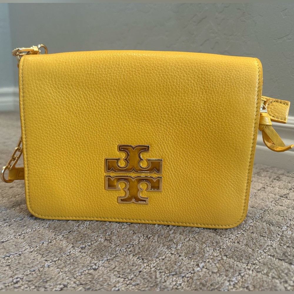Tory Burch Yellow Britten Combo Crossbody